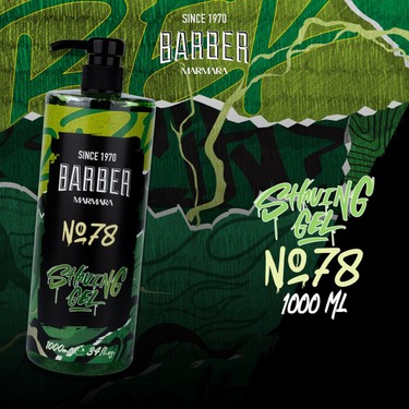 Marmara Barber Barber Gel à raser 1000 Ml n ° 78