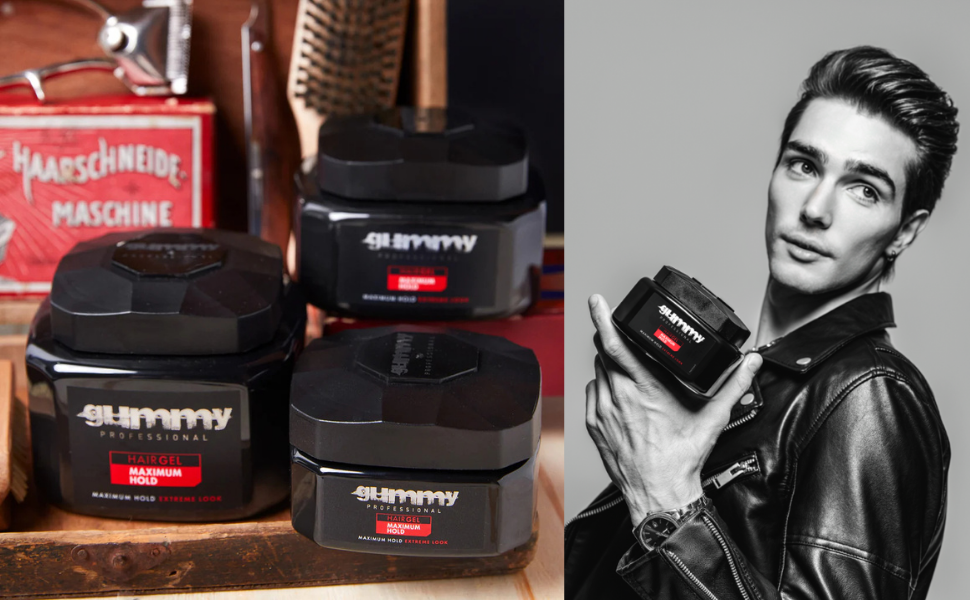 Gummy Hair Gel 700Ml Plus - Extra Hold Styling Gel For Long-Lasting Results