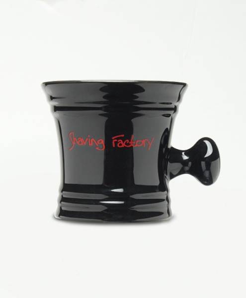 The Shave Factory Shaving Mug In Sleek Black Color