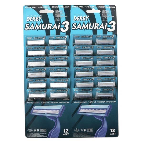 Derby Triple Blade Disposable Razor - 48 Count Pack