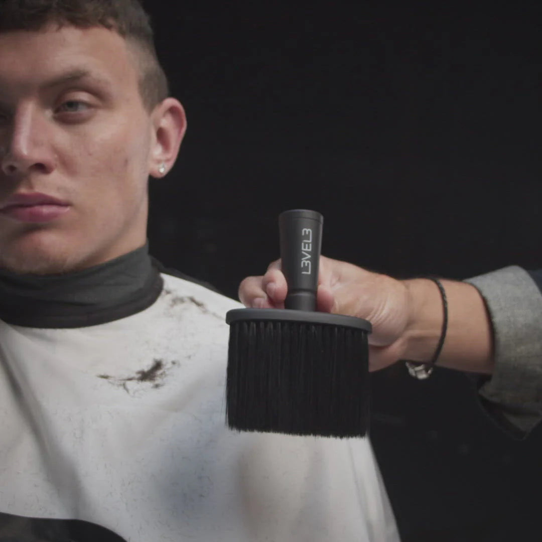 LV3 2PC NECK BRUSH SET BLACK