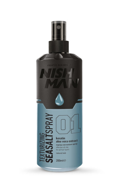 Nishman Sea Salt Spray 200Ml - Natural Beach Waves Hair Texturizing Spray