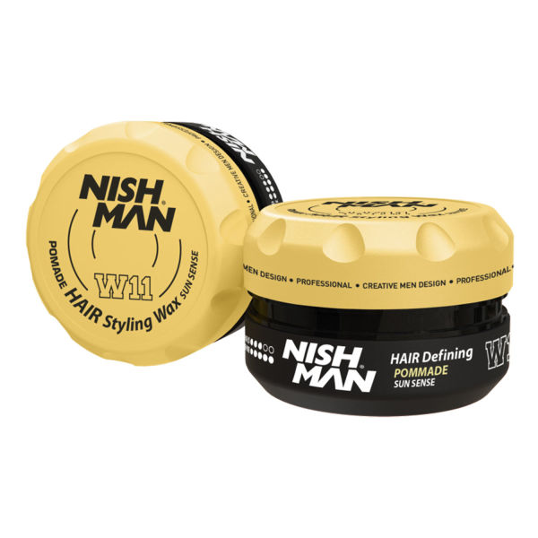 Nishman Hair Styling Pomade W11 - Water Based Strong Hold Pomade (100Ml)