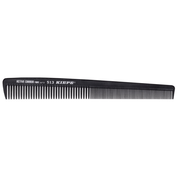 Kiepe Professional Activated Carbon Fiber Professional Hair Comb 180X22 - Salon Quality Detangling Comb With Antistatic Properties