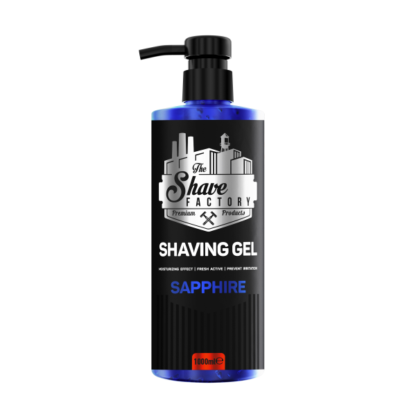 The Shave Factory Sapphire Shaving Gel 1000Ml - Professional Quality Formula