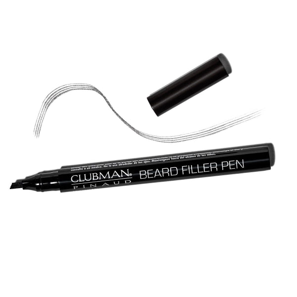 Clubman Black Beard Filler Pen - Instantly Fill And Define Your Beard, Black Color
