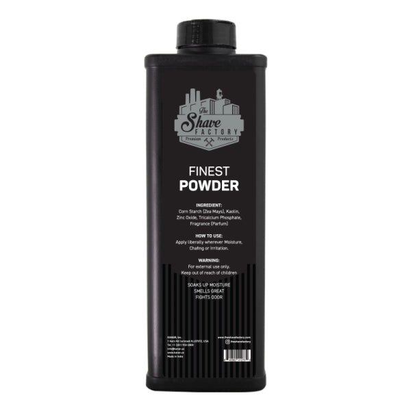 The Shave Factory Talc Free Finest Powder - 14 Oz.