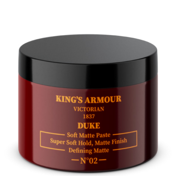 King’s Armour Duke Soft Matte Paste - Super Soft Hold, Matte Finish, 110Ml
