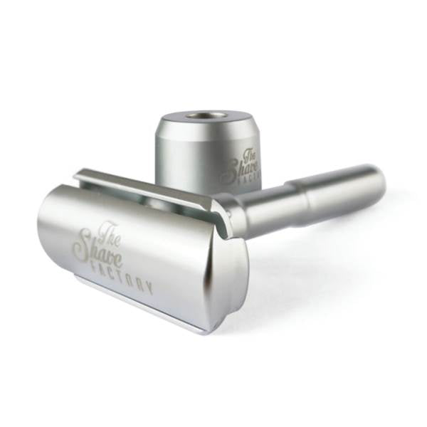 The Shave Factory Double Edge Safety Razor - Premium Silver