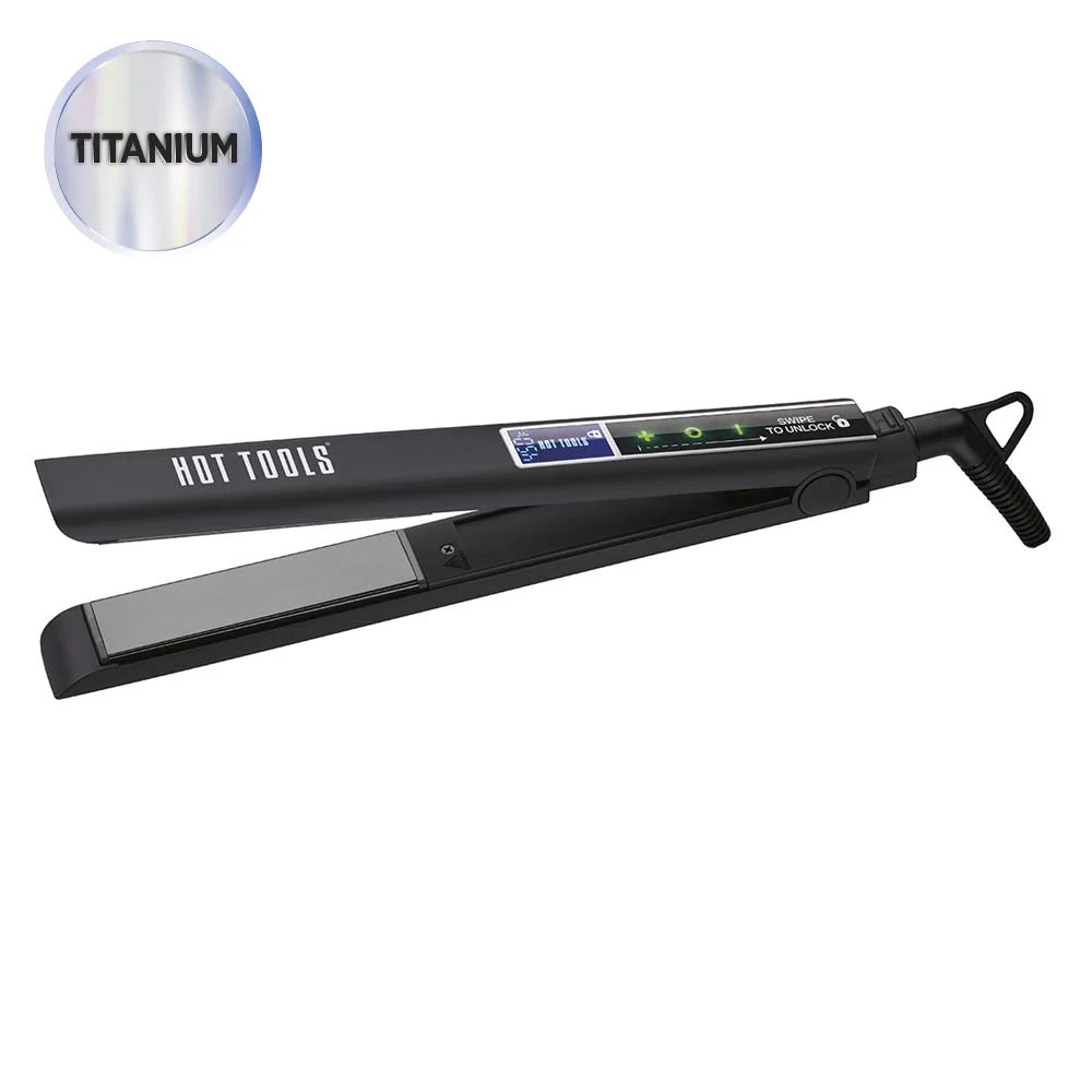 Hot Tools Smart Touch - 1" Titanium Salon Flat Iron