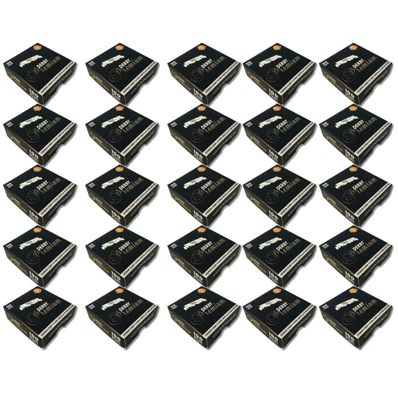 Lames de rasoir Derby à bord unique 100 pièces - Premium