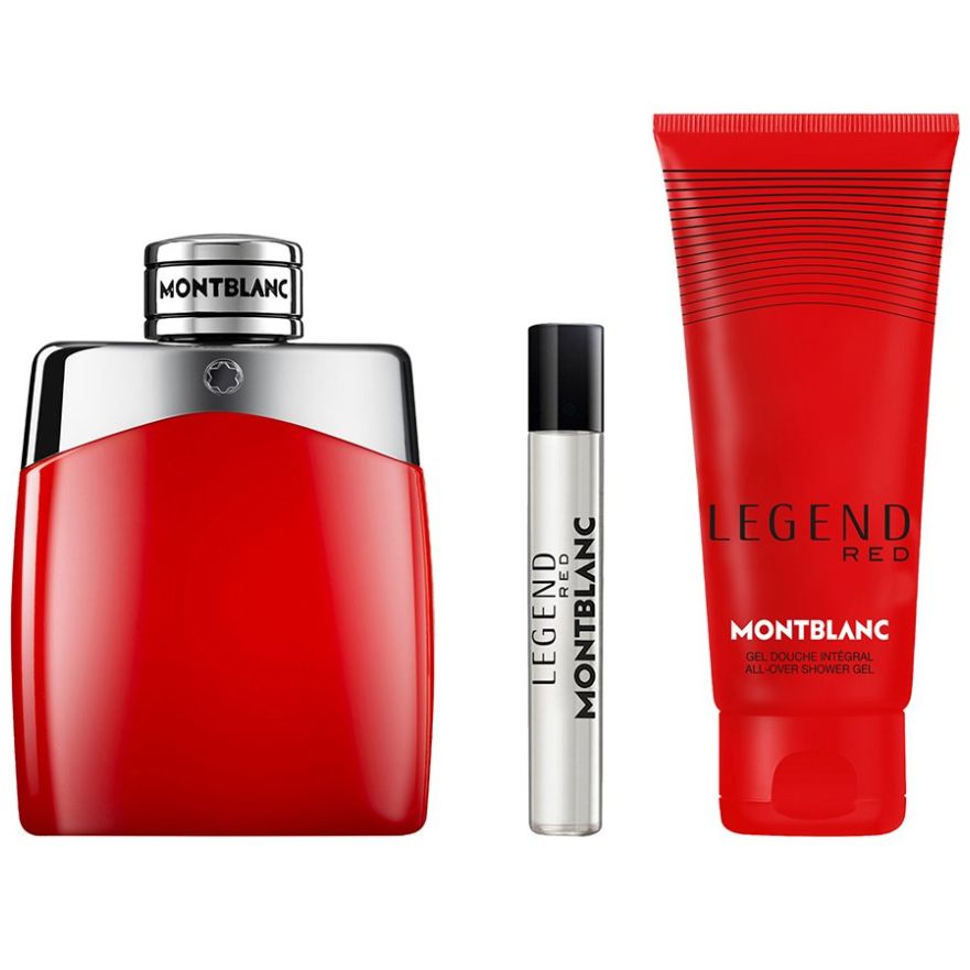 Set - Mont Blanc Legend Red EDP M 100ml Gift Set (with Shower Gel)