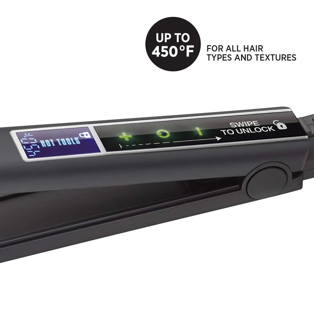 Hot Tools Smart Touch - 1" Titanium Salon Flat Iron