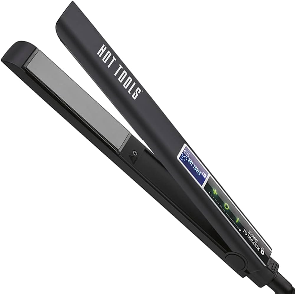 Hot Tools Smart Touch - 1" Titanium Salon Flat Iron