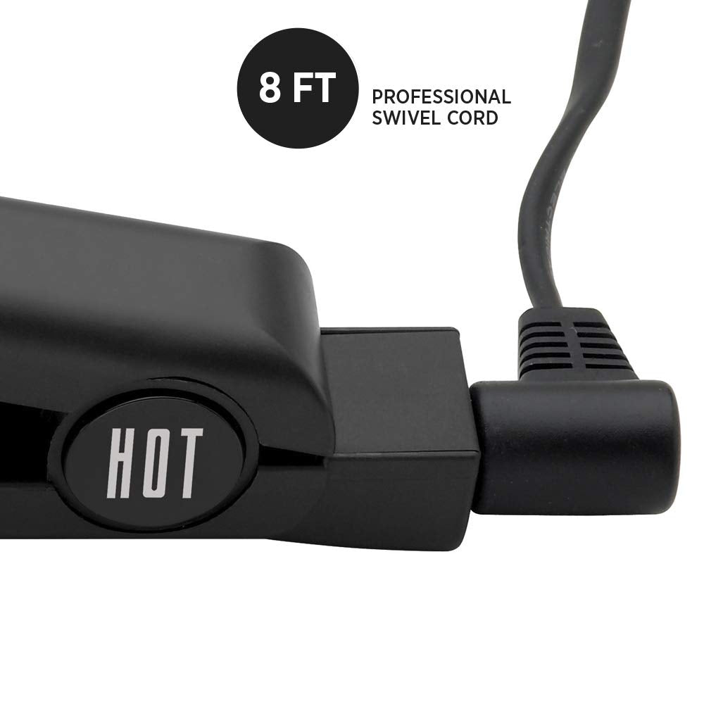 HOT TOOLS Professional Ceramic + Tourmaline Lightweight Flat Iron, 1 Inch