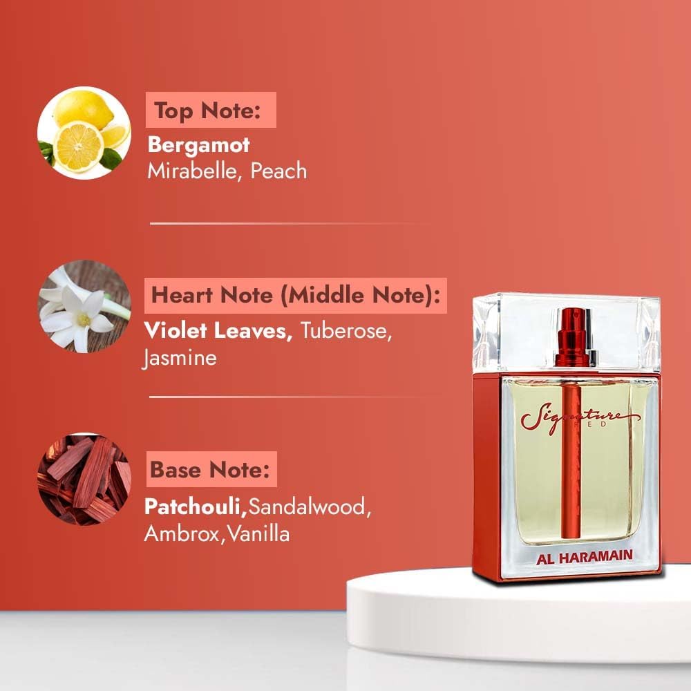 Al Haramain Signature Red EDP W 75ml Boxed (Rare Selection)