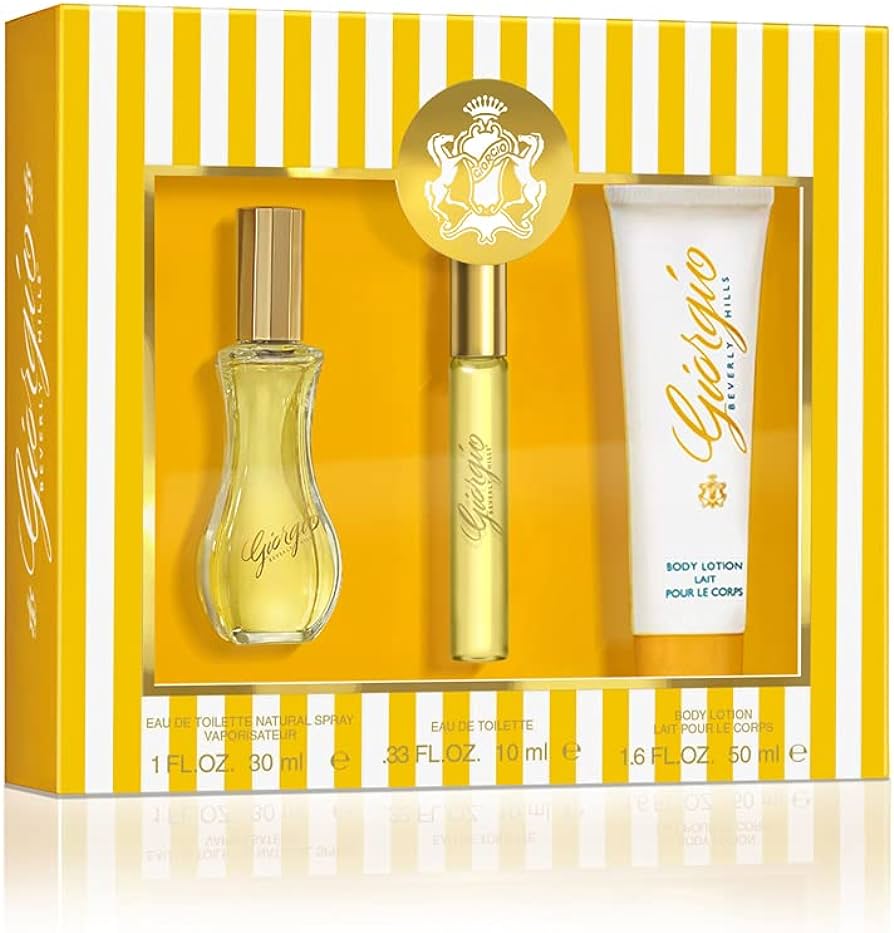 Set - Giorgio (Yellow) W 90ml 2 pc Set Gift Set (w/ Body Lotion)