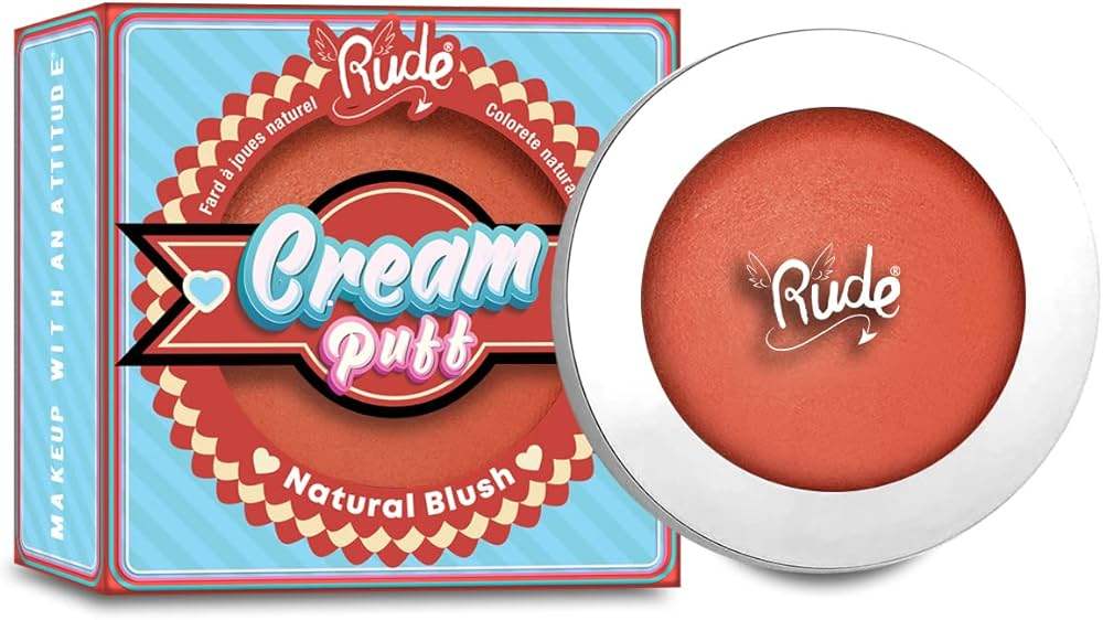 RUDE Cream Puff Natural Blush Display Set - 72 pcs