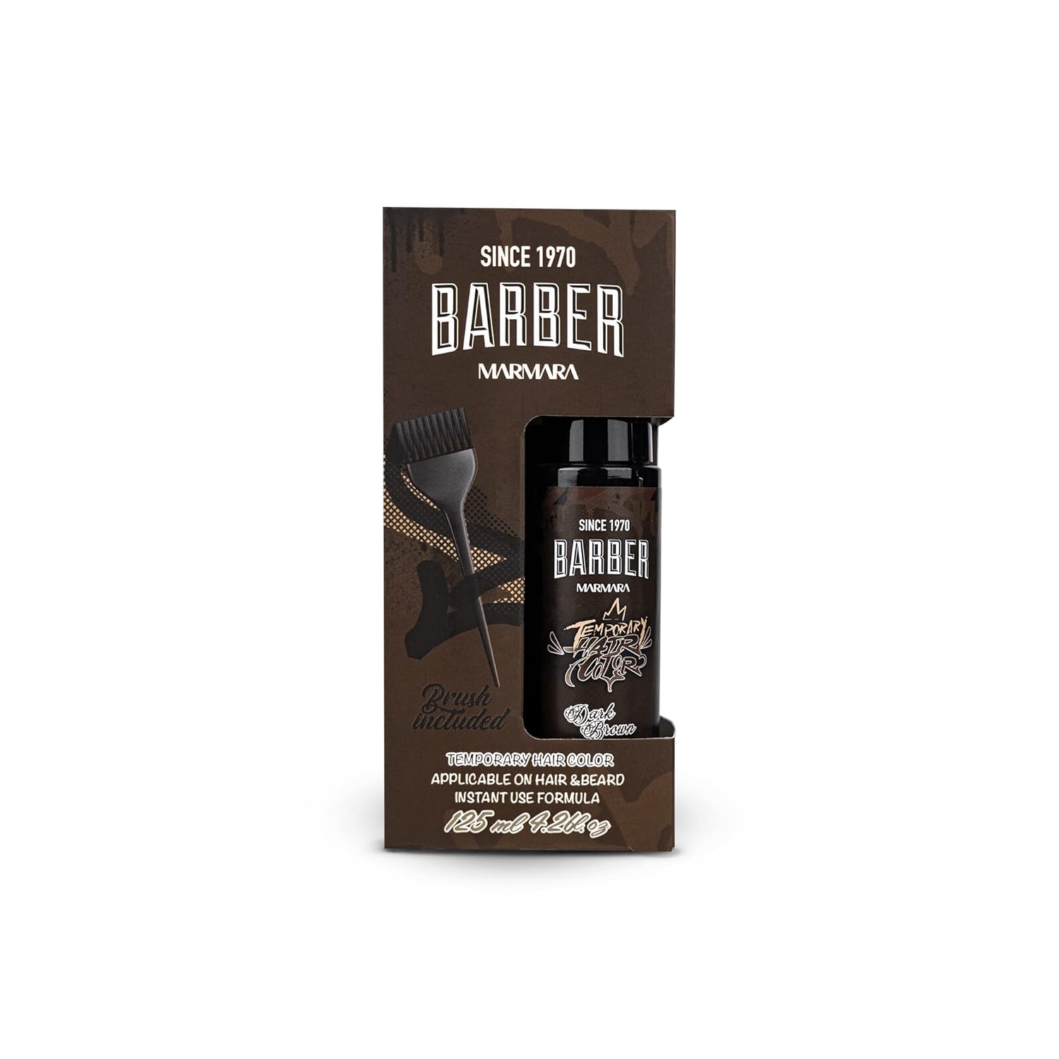 Marmara Barber Barber Coloration temporaire pour cheveux 125 ml Marron foncé