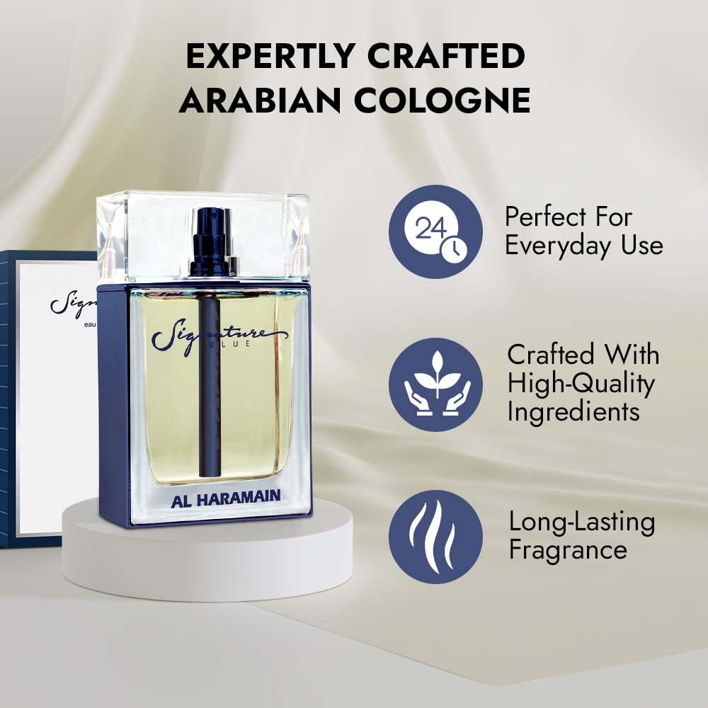 Al Haramain Signature Blue M EDP 75ml Boxed (Rare Selection)