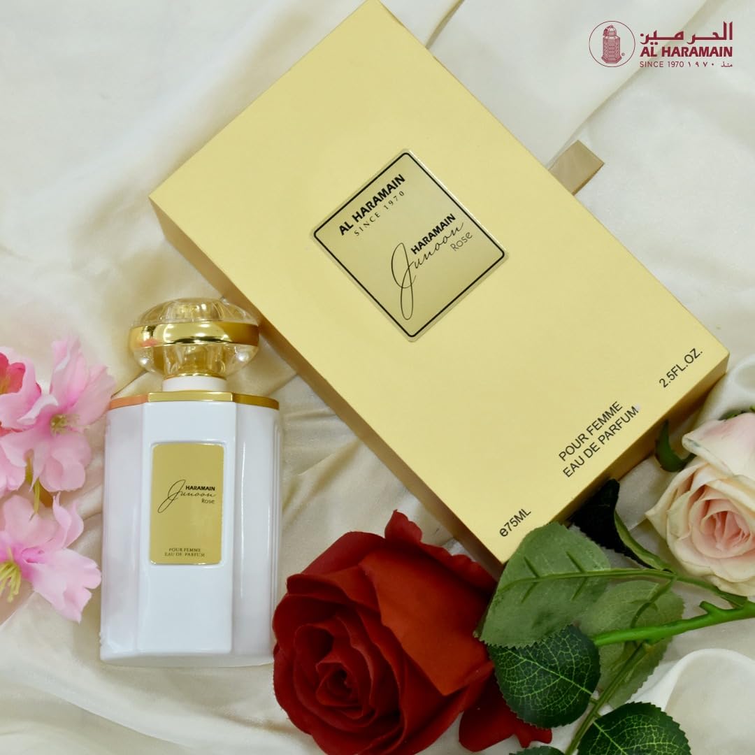 Al Haramain Junoon Rose M EDP 75ml Boxed