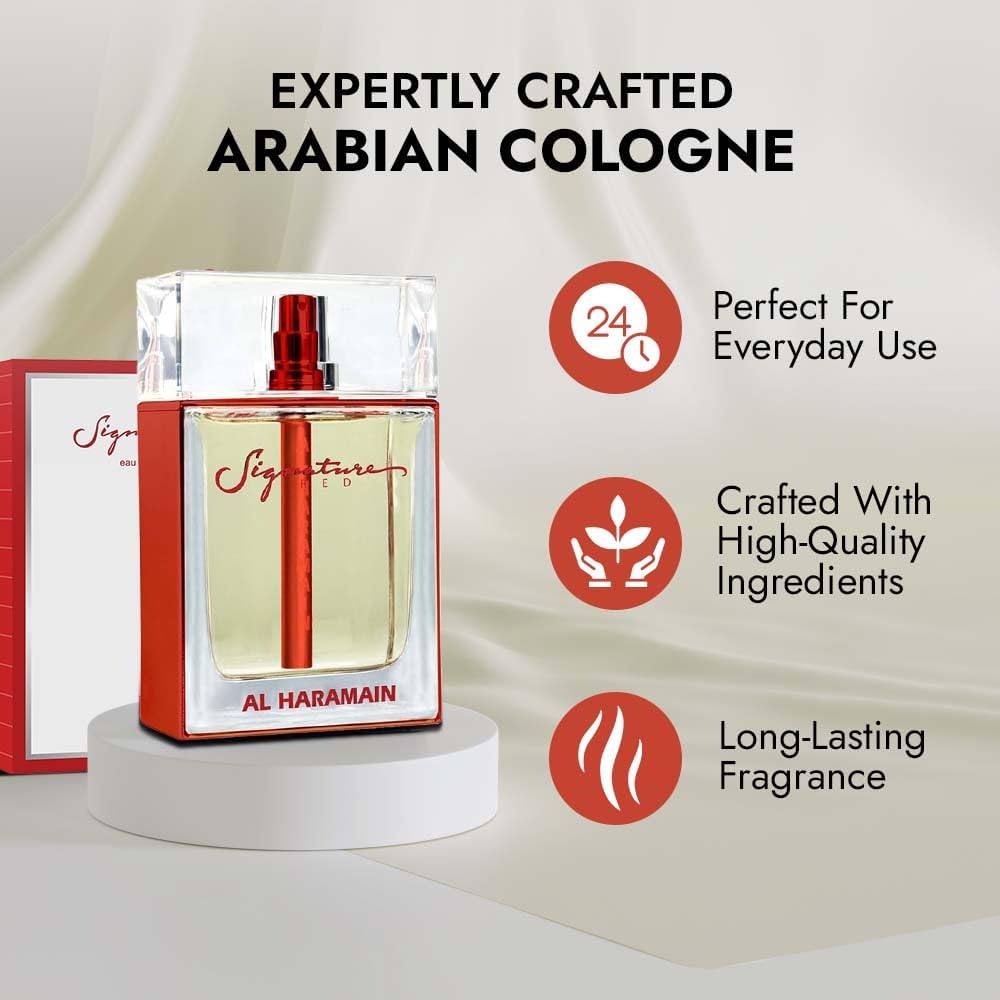 Al Haramain Signature Red EDP W 75ml Boxed (Rare Selection)