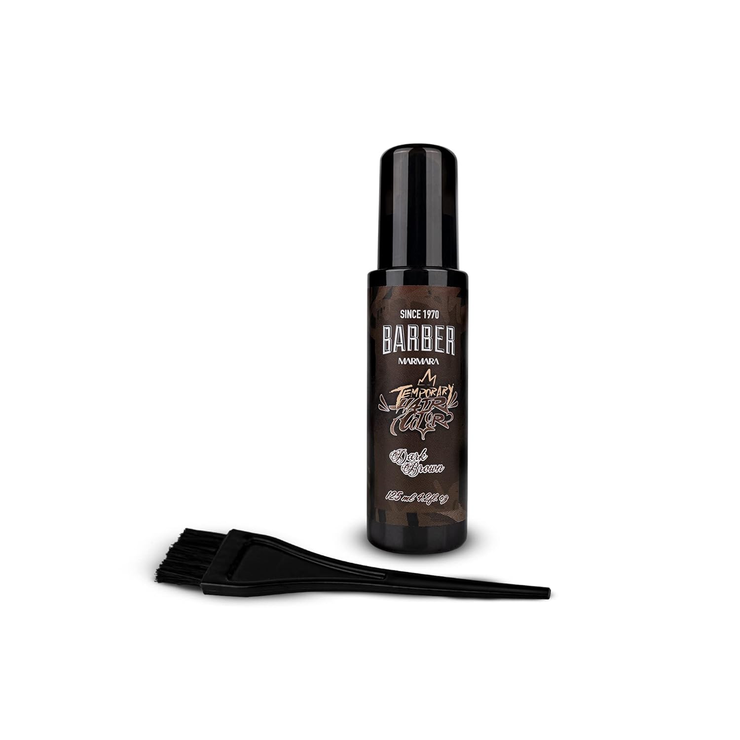 Marmara Barber Barber Tinte Temporal Para El Cabello 125 Ml Castaño Oscuro