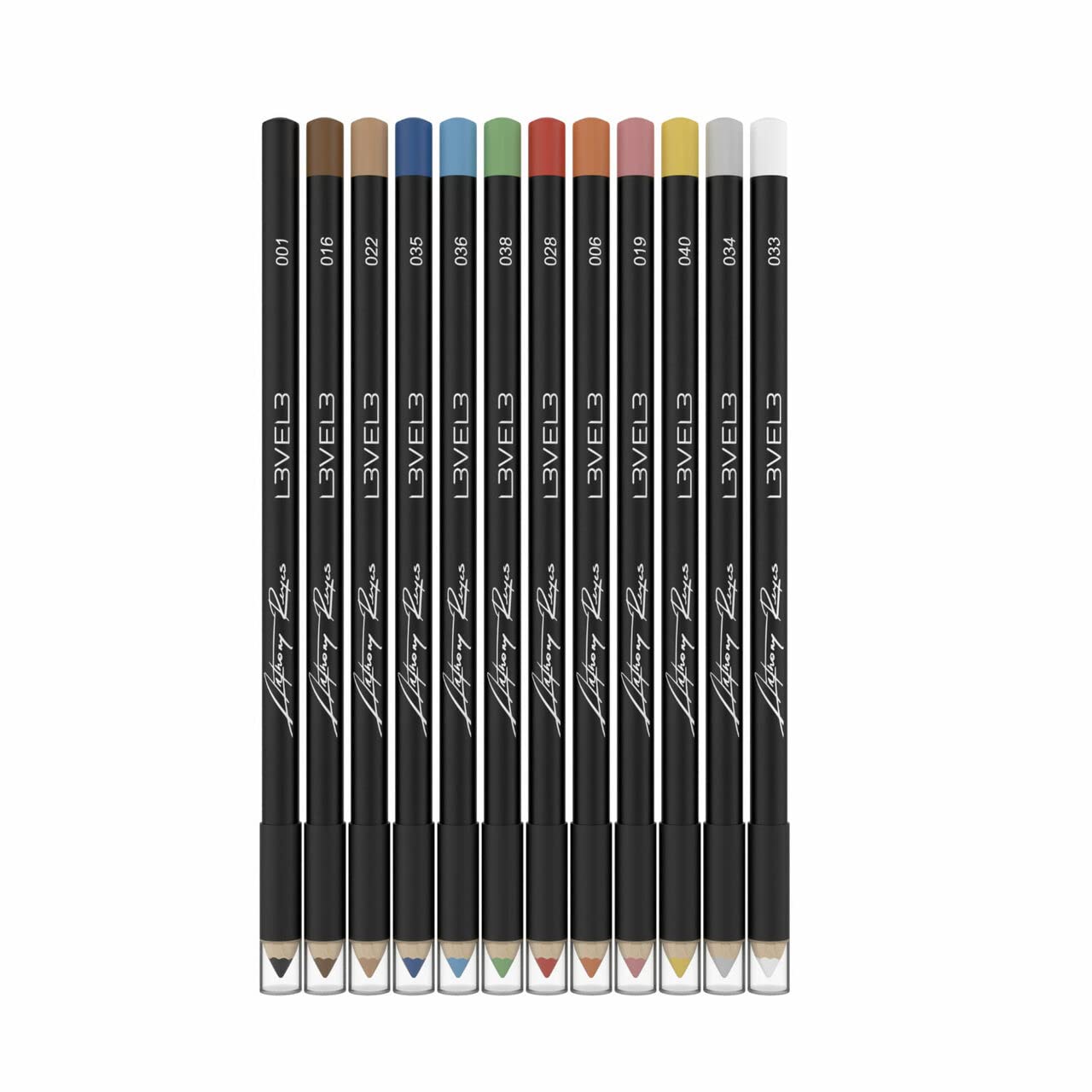 LV3 12PK LINER PENCILS ASSORTED COLORS
