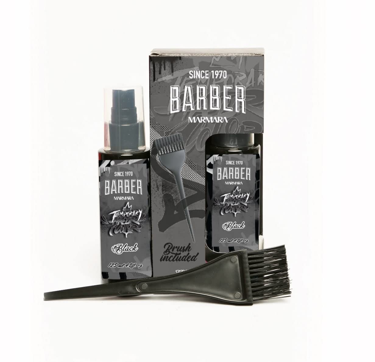 Marmara Barber Barber Temporary Hair Color 125 Ml Black