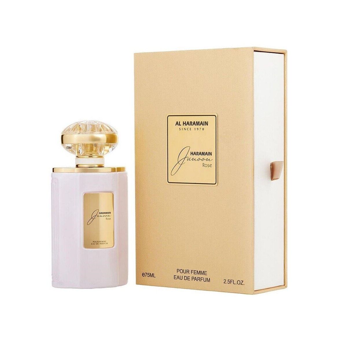 Al Haramain Junoon Rose M EDP 75ml Boxed