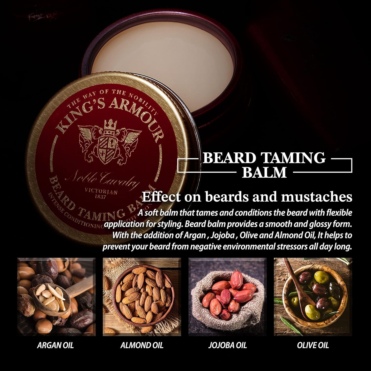 King’s Armour Victorian Beard Balm 50Ml