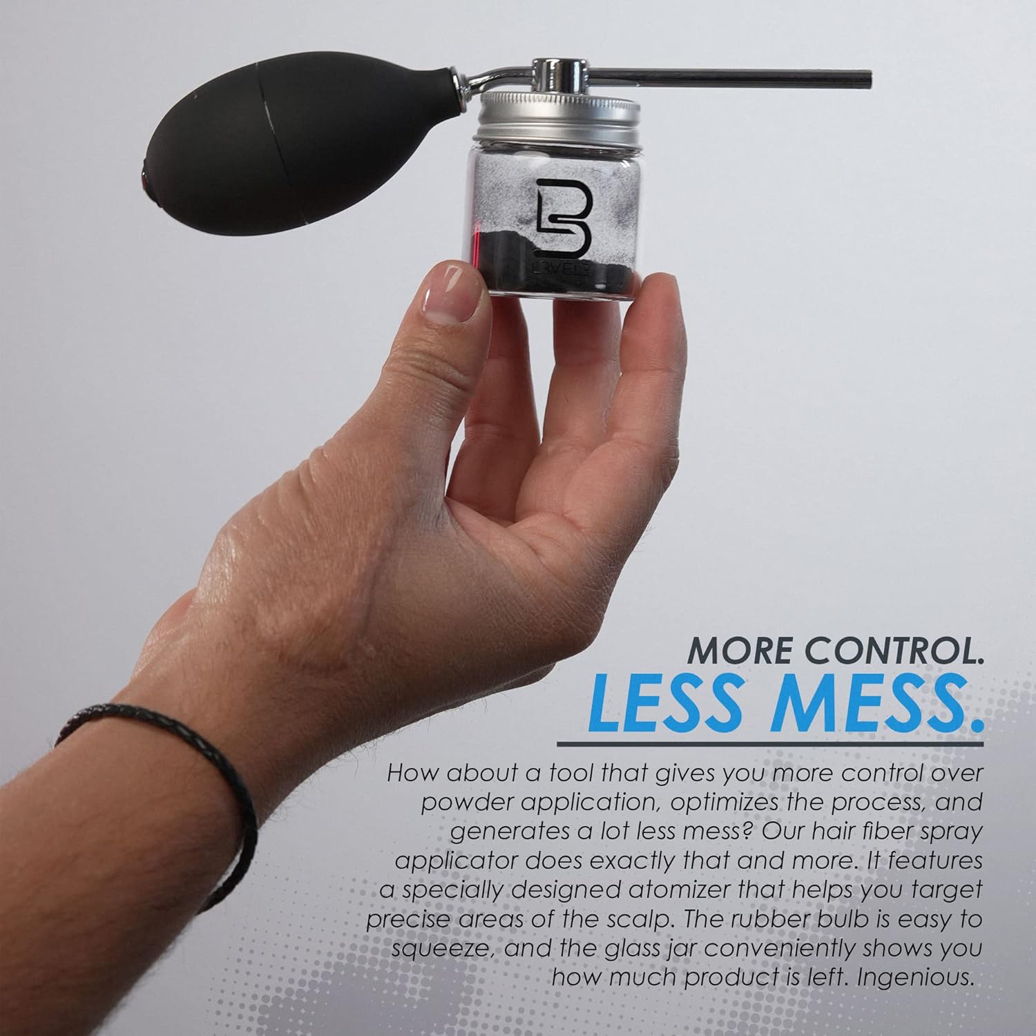 LV3 HAIR FIBER APPLICATOR (TRANSPARENT)