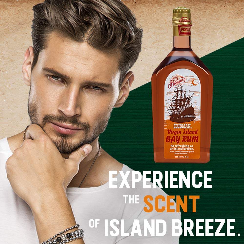 CLUBMAN Virgin Island Bay Rum, 12 oz