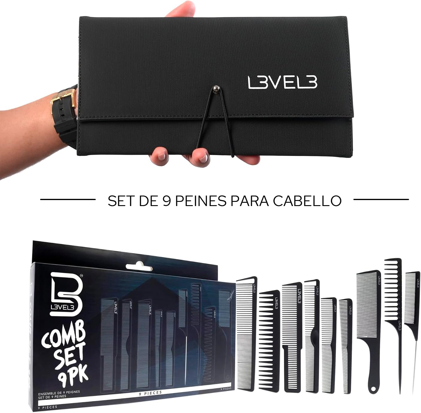 LV3 COMB SET 9PK BLACK