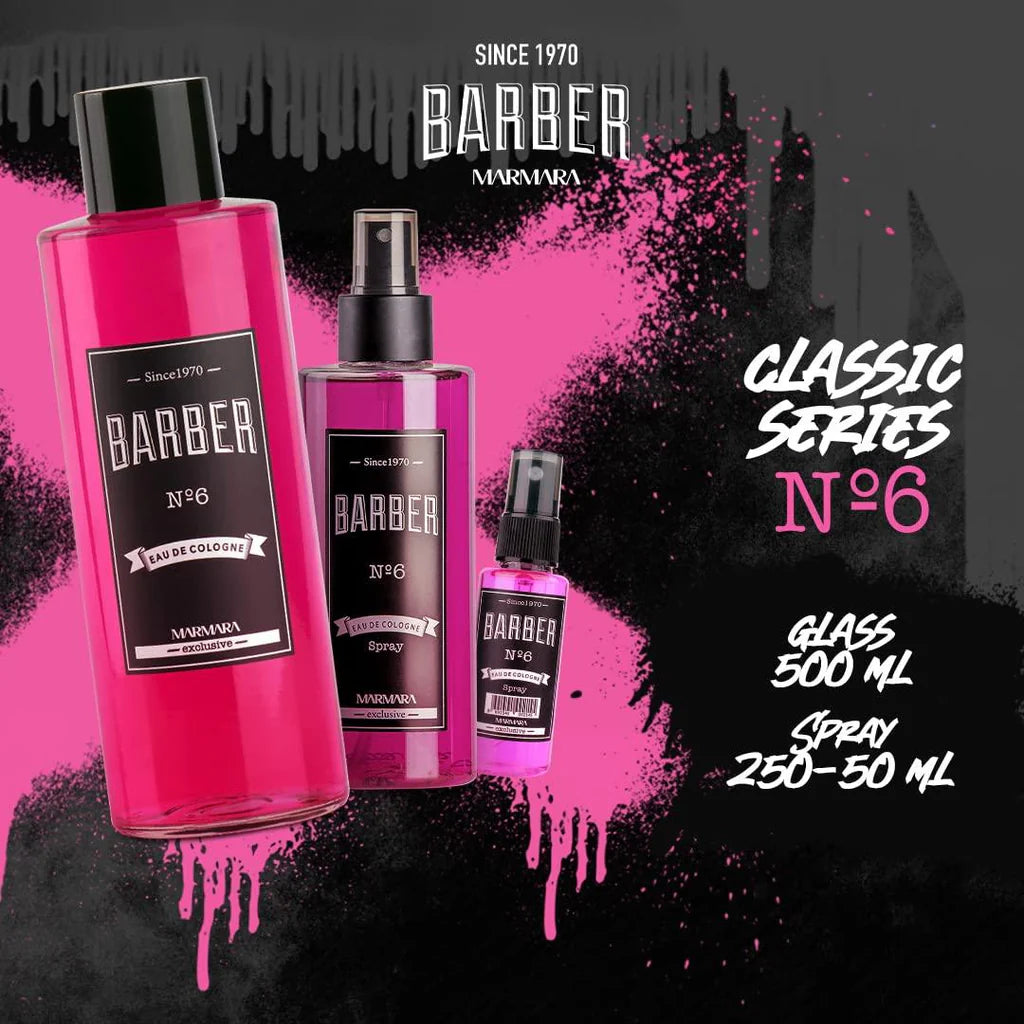 Marmara Barber  No.6 Aftershave Cologne - 500Ml- No Box