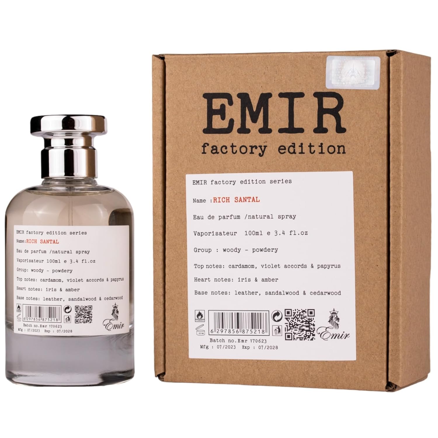 Paris Corner Emir Rich Santal EDP M 100ml Boxed