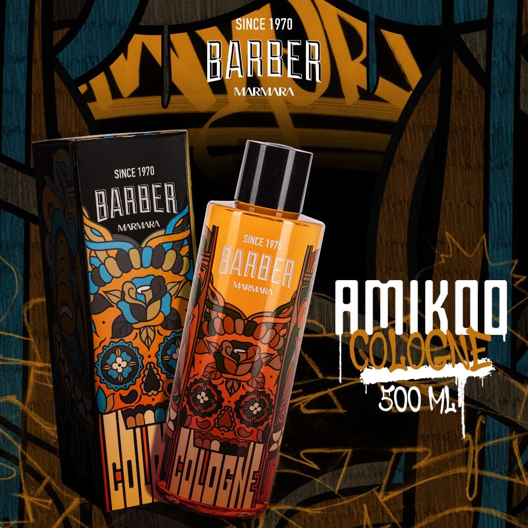 Marmara Barber Amikoo Cologne 500Ml - Refreshing And Long-Lasting Scent For Men