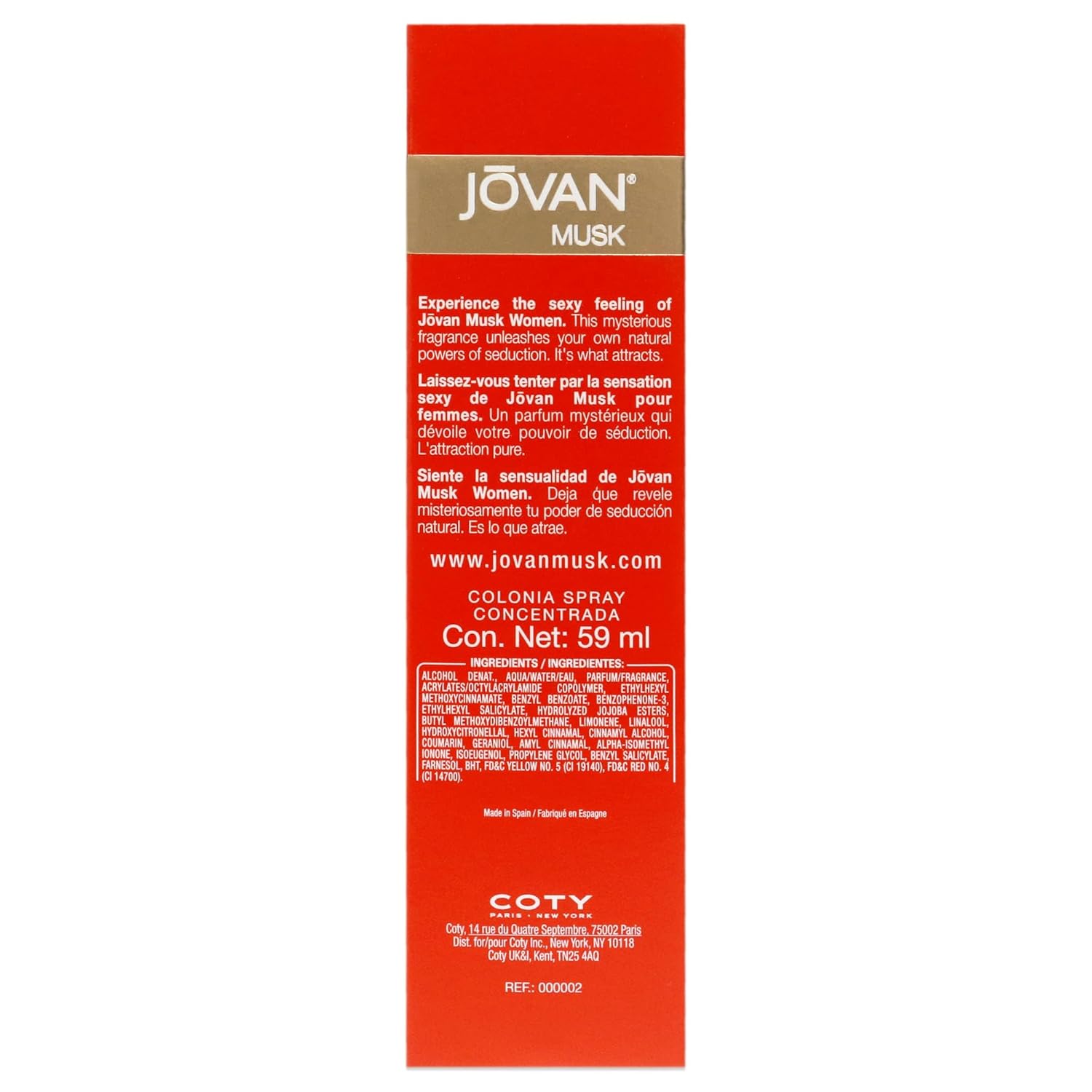 Jovan Musk W 60ml Tester