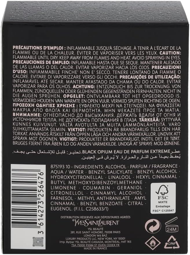 Yvessaintlaurent Black Opium Extreme EDP W 50ml Boxed