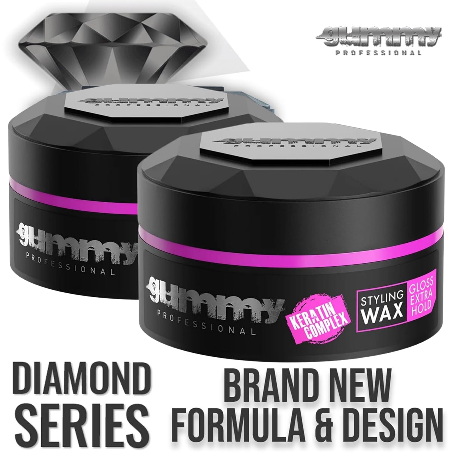 Gummy Extra Gloss Hair Styling Wax - High Shine Formula