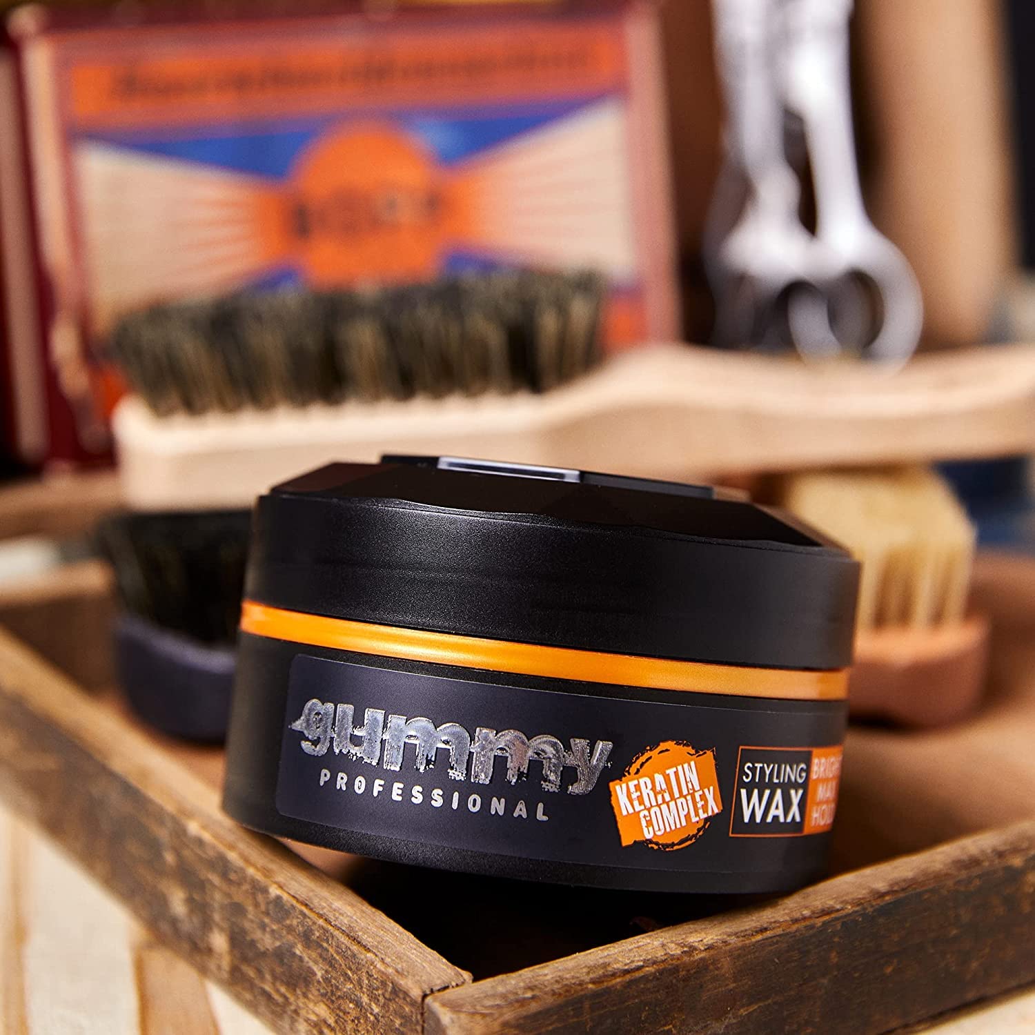 Gummy Hair Styling Wax Bright Finish - Strong Hold And Natural Shine