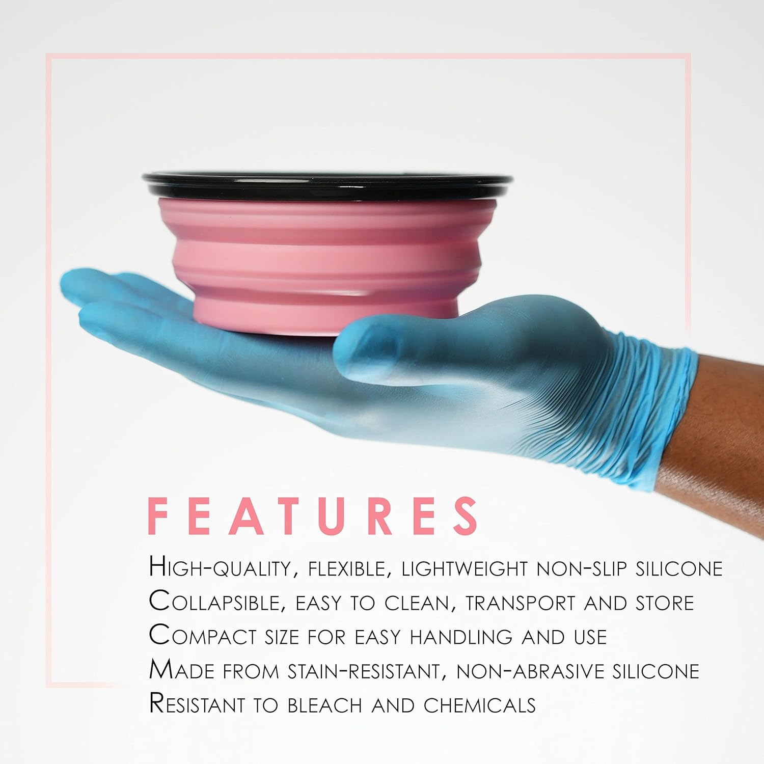 LV3 COLLAPSIBLE TINT BOWL PINK