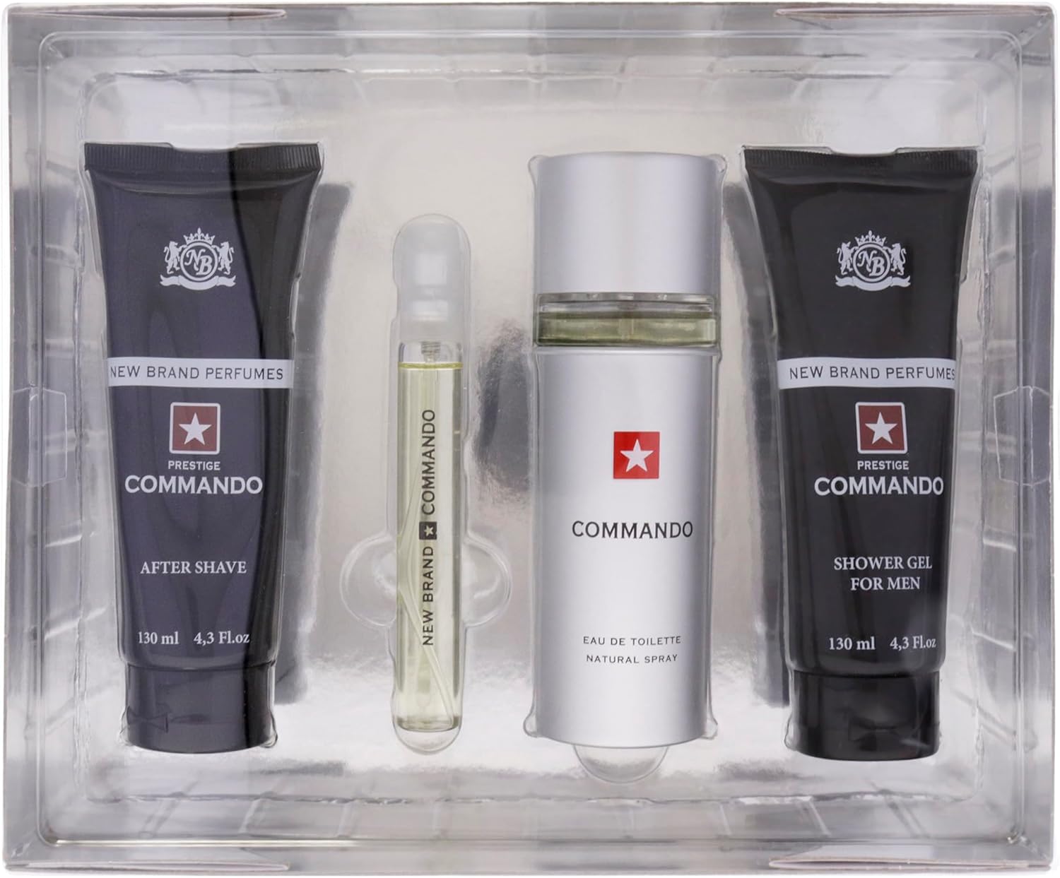 Blockbuster Set - Commando US Army by New Brand M 100ml Gift Set (w/ ShowerGel, AfterShave, Mini)