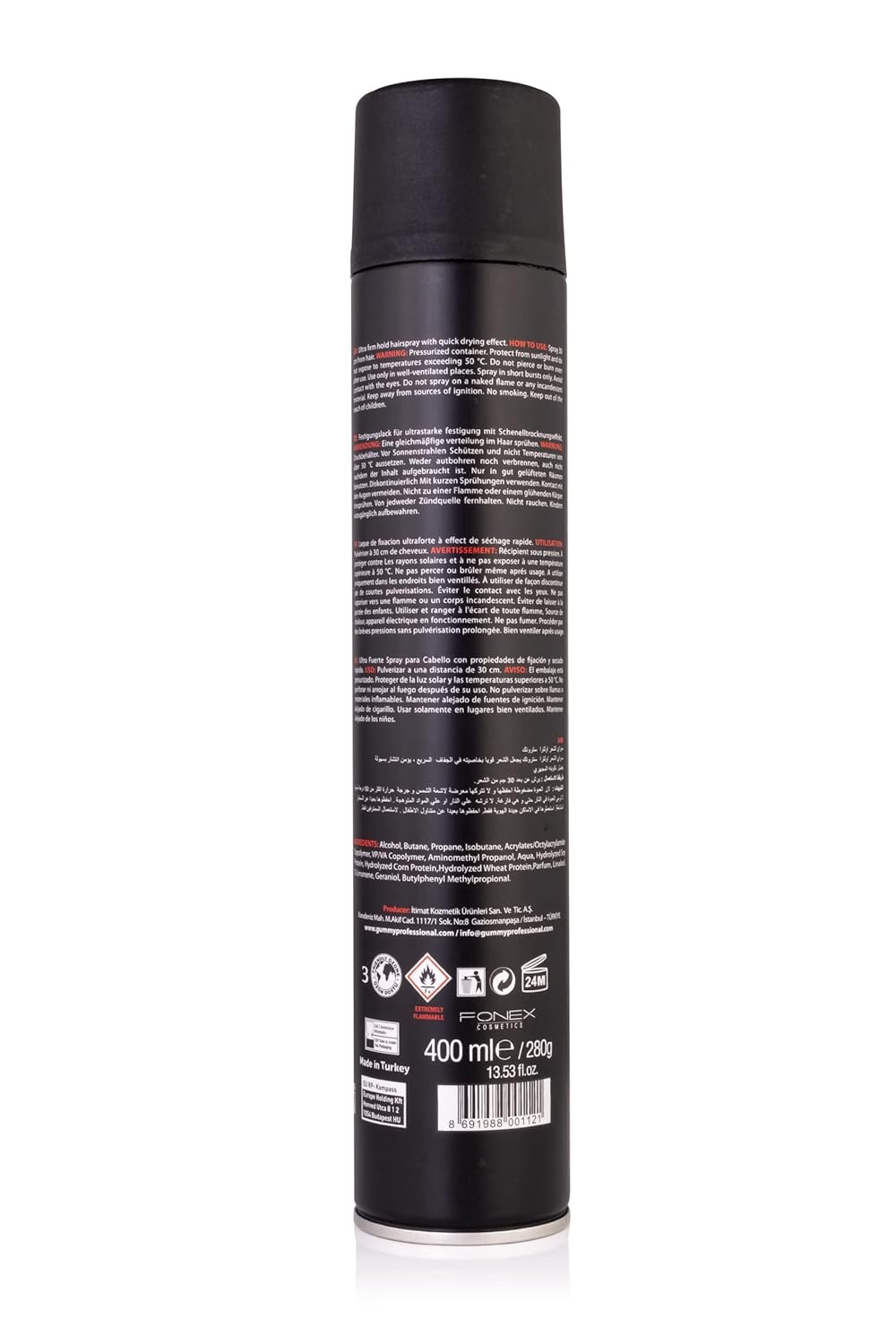 Laca Gomosa Para El Cabello 400Ml