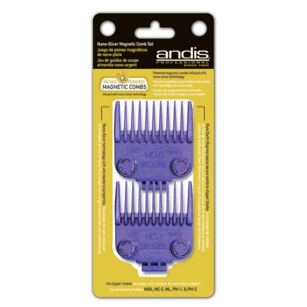 Nano-Silver Magnetic Attachment 2-Combs, Sizes 1/16", 1/8"