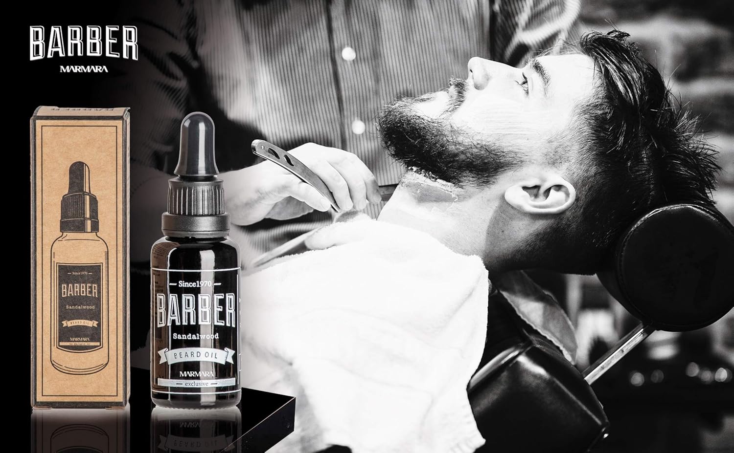 Marmara Barber Beard Oil 30Ml - Organic, All-Natural Formula For Healthy Beard Growth And Conditioning