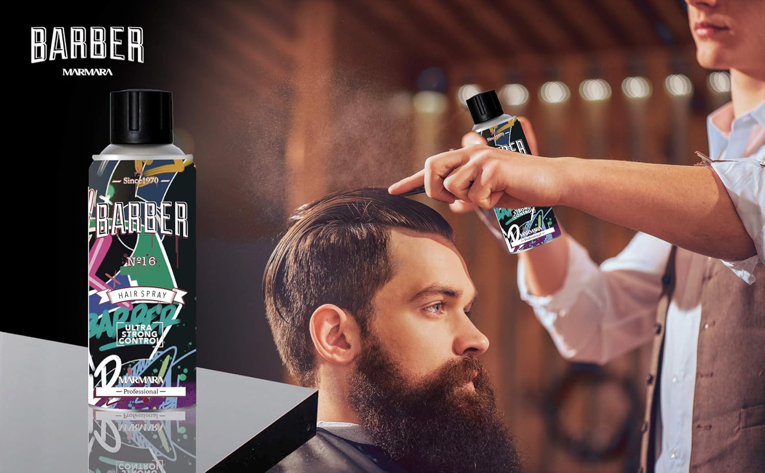 Marmara Barber Hair Styling Wax Gum Glw-1 - Strong Hold Matte Finish Pomade