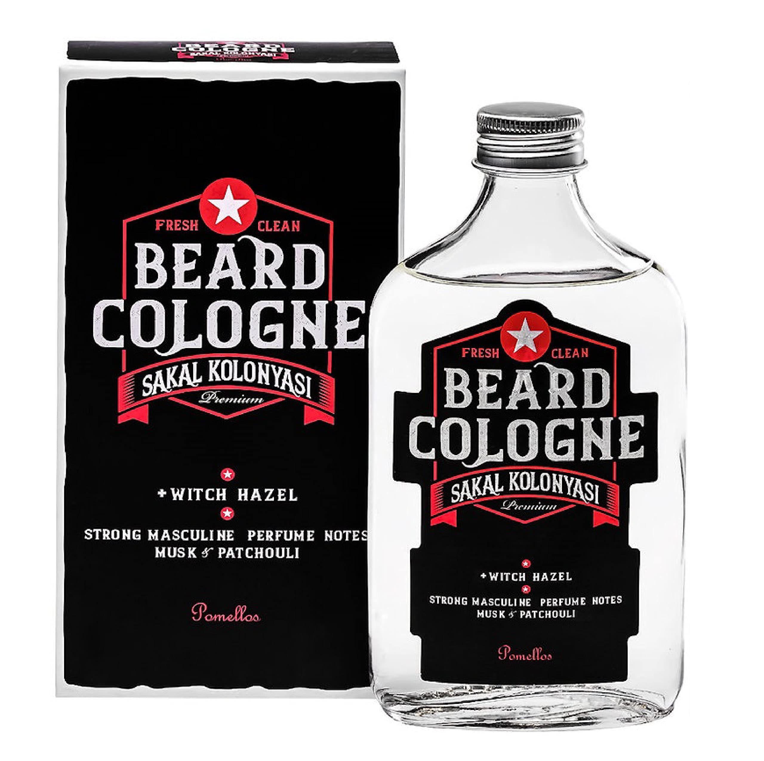 Pomellos Beard Cologne Strong Masculine Perfume Notes, Musk& Patchouli (250 Ml)