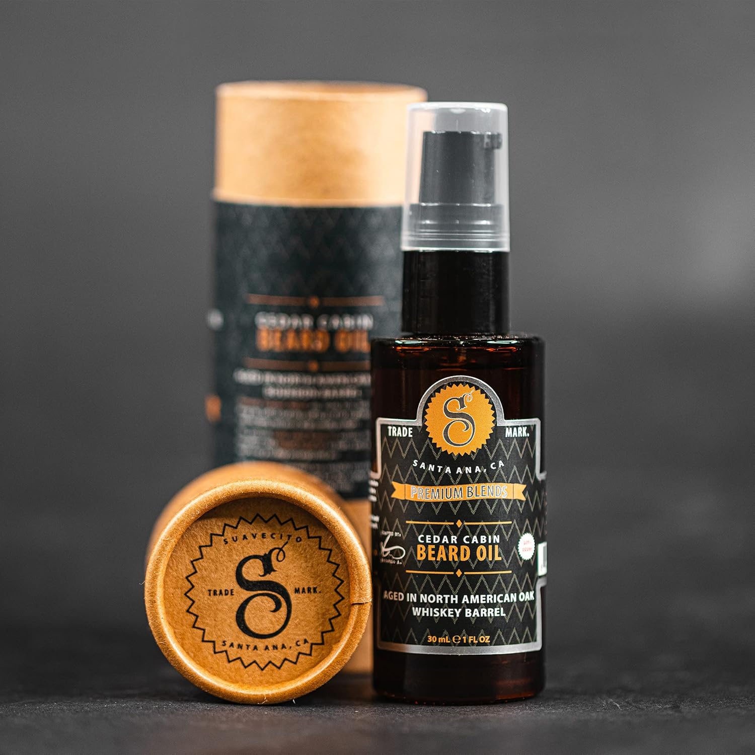 Suavecito Premium Blends Huile à barbe en cèdre 1 oz