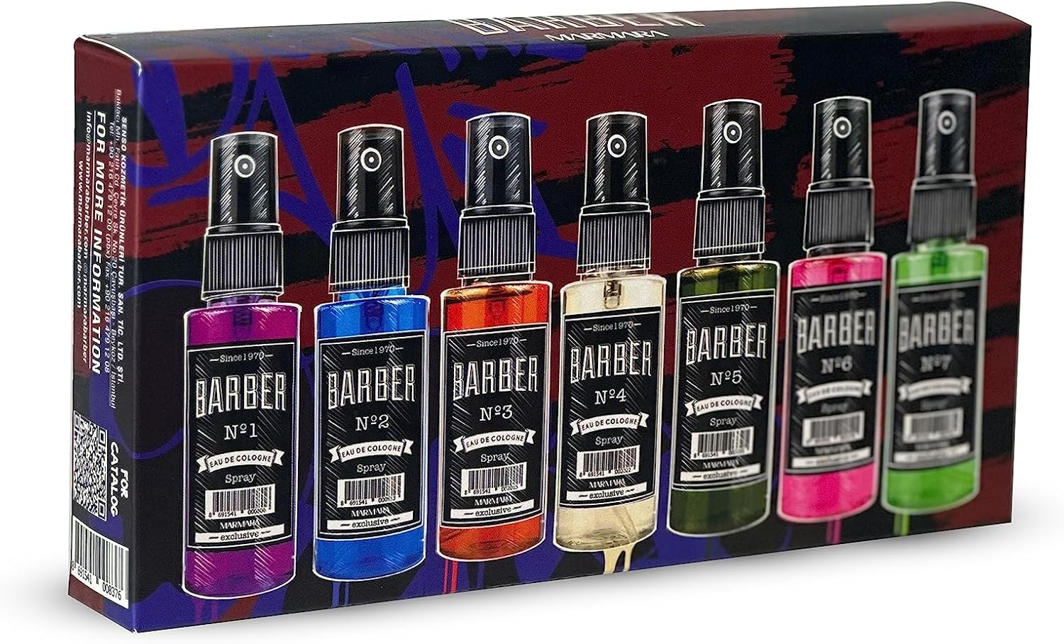 Marmara Barber Cologne Gift Set - 50Ml (7Pcs)